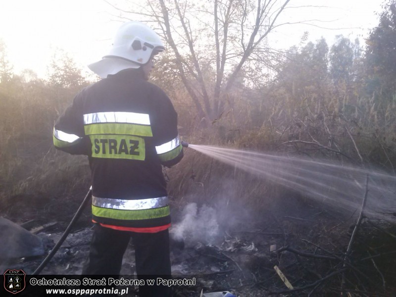 Pożar w miejscowości Maszna