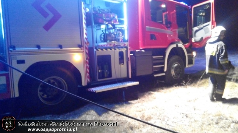 Pożar trawy Gnatowice 