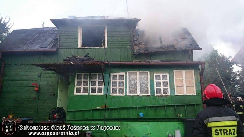Pożar domu w Teresinie