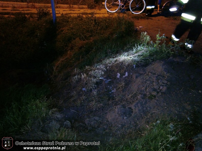 Wypadek na krajowej 92 w miejscowości Paprotnia