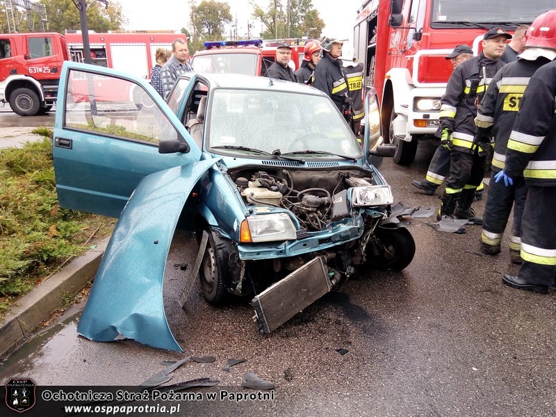 Wypadek na  Szymanowskiej 