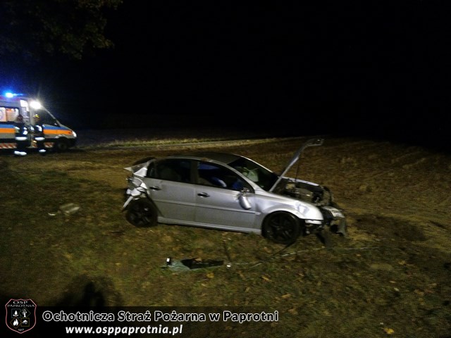 Wypadek na trasie E92 w miejscowosci Chrzczany