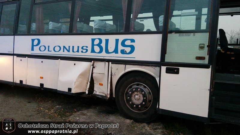 Wypadek na drodze Paprotnia Kampinos