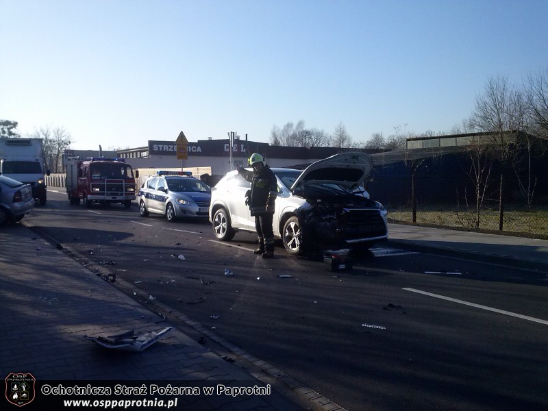 Kolizja drogowa na ul.Kampinoskiej