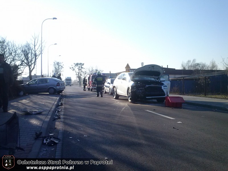Kolizja drogowa na ul.Kampinoskiej