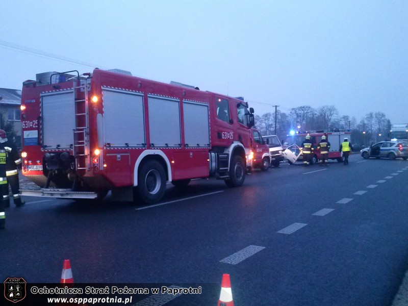 Wypadek w Chrzczanach