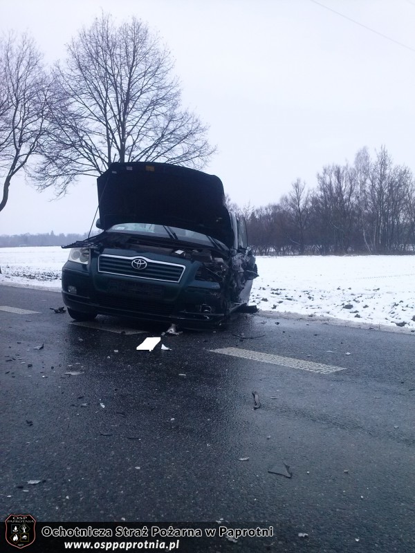 Wypadek drogowy na trasie E 92 w Serokach
