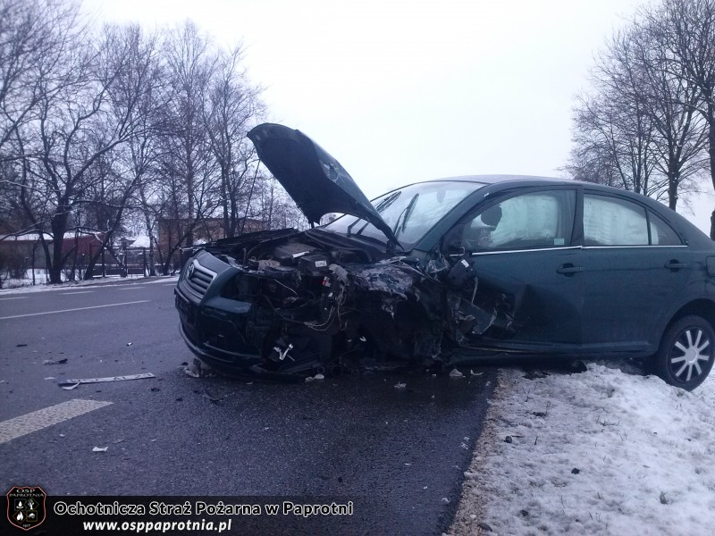 Wypadek drogowy na trasie E 92 w Serokach