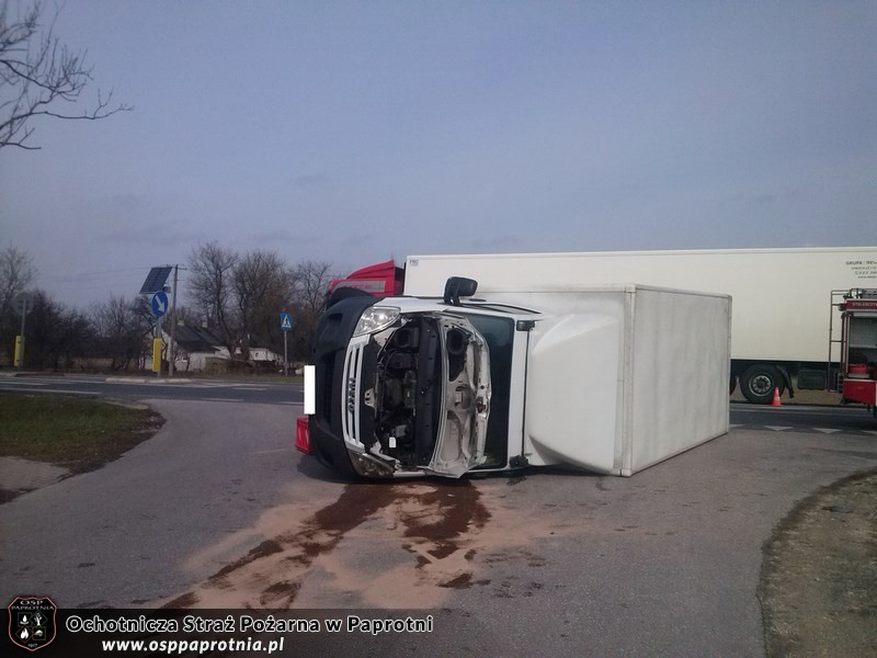 Kolizja drogowa w Serokach 