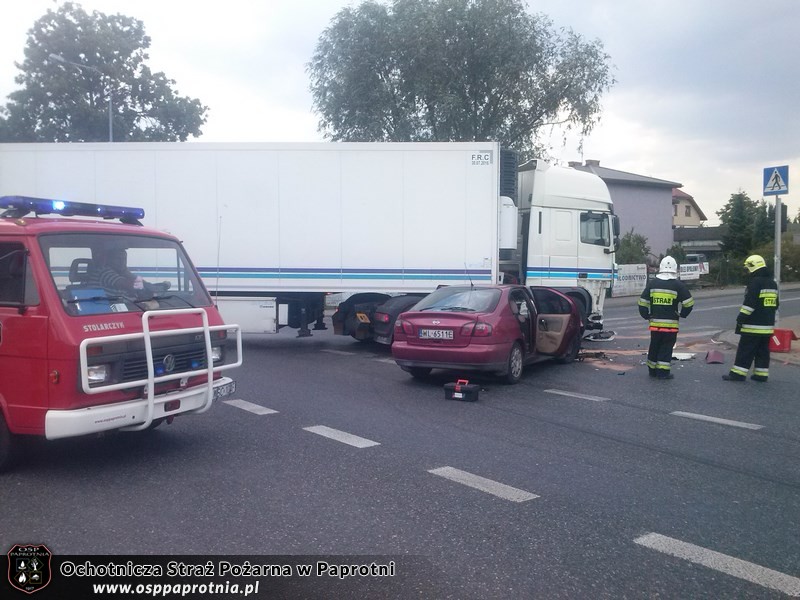Kolizja  na skrzyżowaniu w Topołowie 