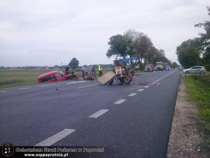 Wypadek na  E92 w miejscowości Liśice