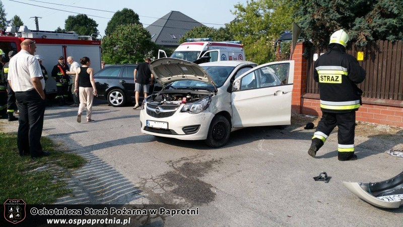 kolizja na skrzyżowaniu 