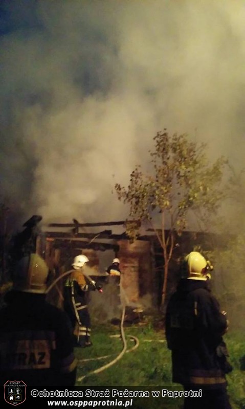 Pożąr w niemiejscowi Szczytno