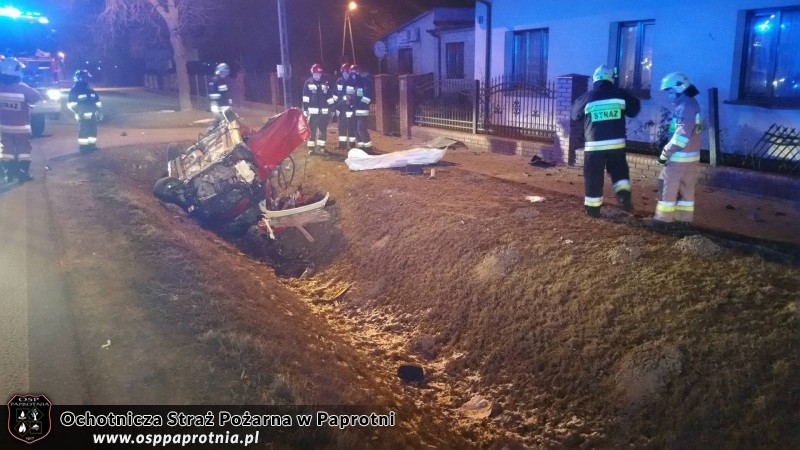 Zdarzenie drogowe w Chrzczanach 