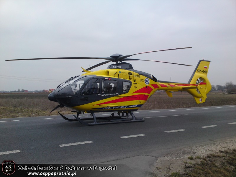 Wypadek drogowy w Lisicach