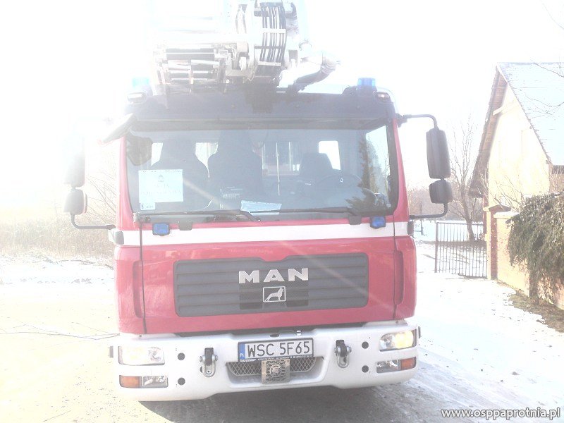 Pożar poddasza na ul. Poziomkowej