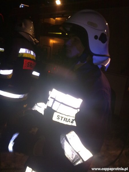 Pożar budynku gospodarczego w Ludwikowie