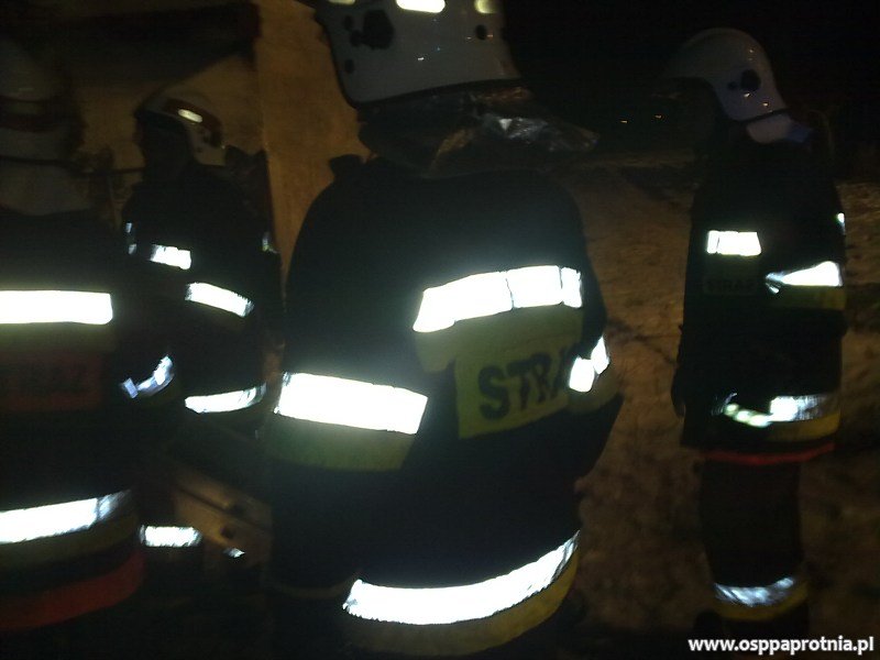 Pożar budynku gospodarczego w Ludwikowie