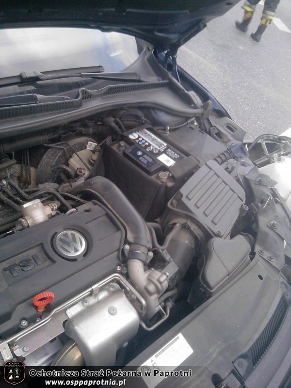 Wypadek samochodowy Paprotnia