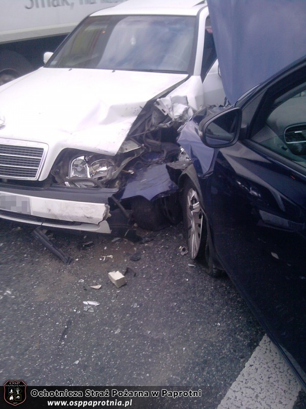 Wypadek samochodowy Paprotnia
