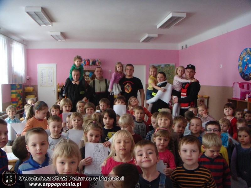 OSP Paprotnia w przedszkolu integracyjnym