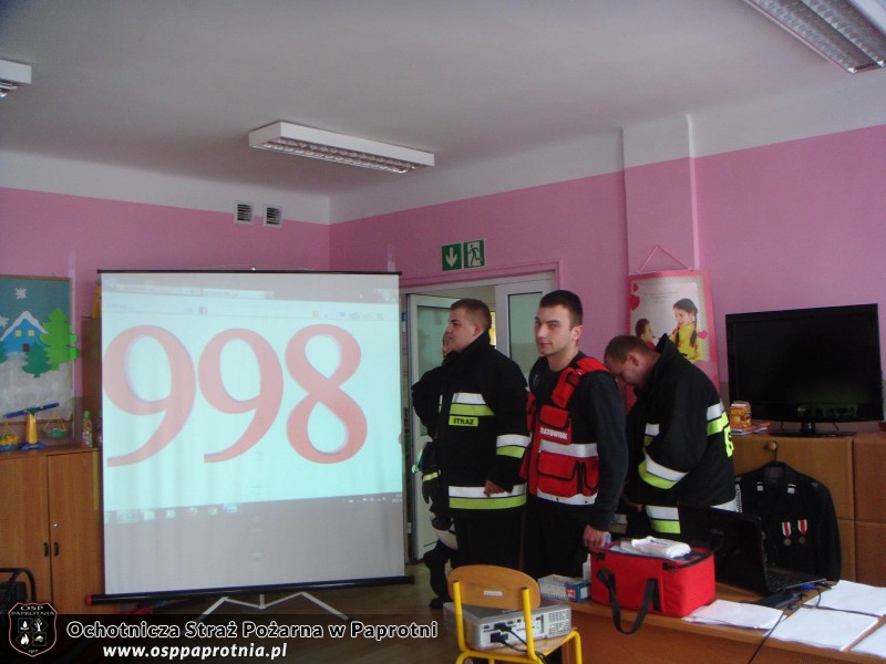 OSP Paprotnia w przedszkolu integracyjnym