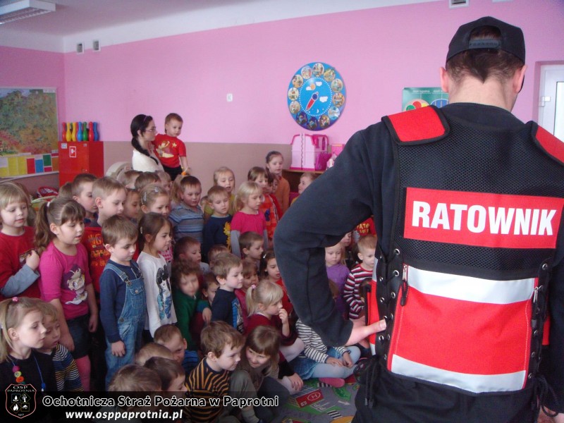 OSP Paprotnia w przedszkolu integracyjnym