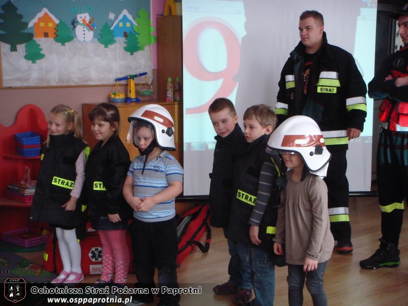 OSP Paprotnia w przedszkolu integracyjnym