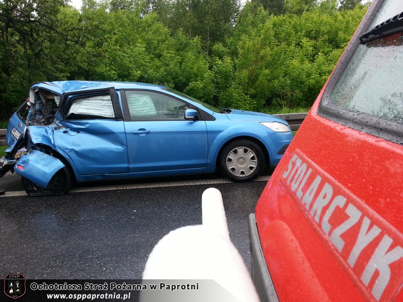 Wypadek w Paprotni