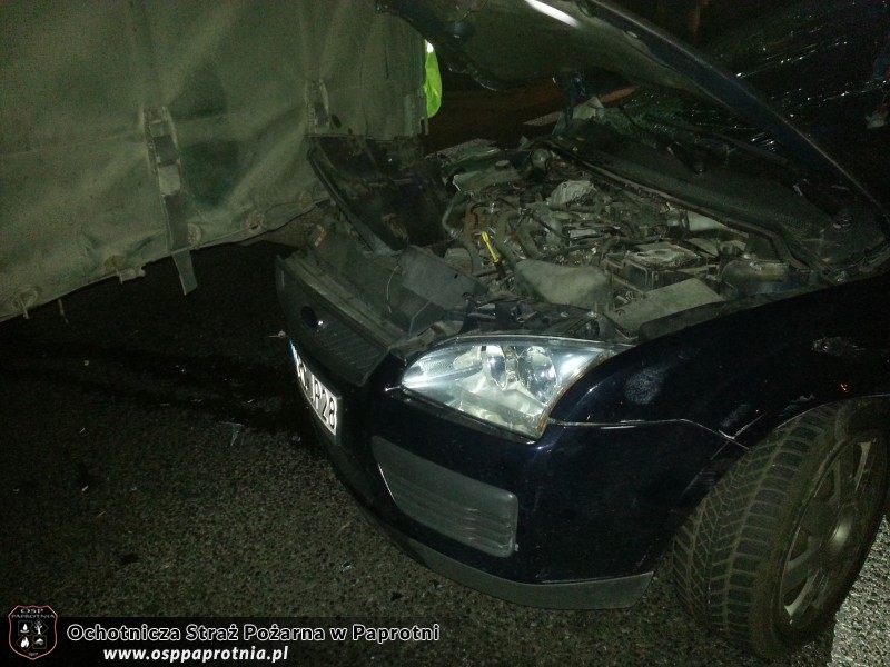 Wypadek drogowy w Topołowej