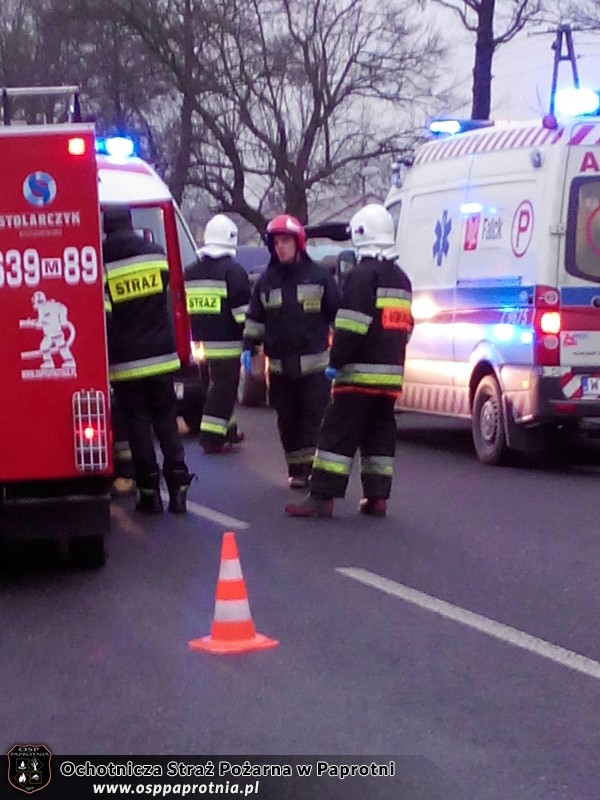 Kolizja drogowa na trasie nr 92