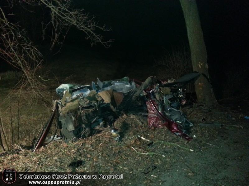 Wypadek drogowy w Pawłowicach