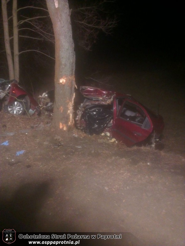 Wypadek drogowy w Pawłowicach