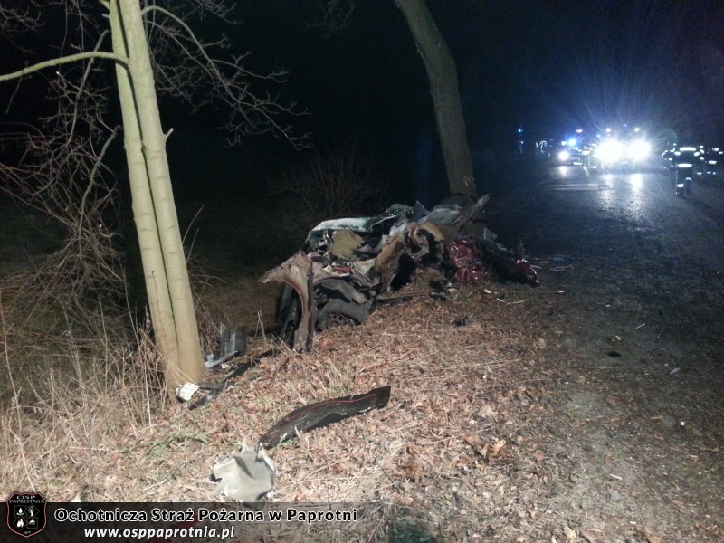 Wypadek drogowy w Pawłowicach