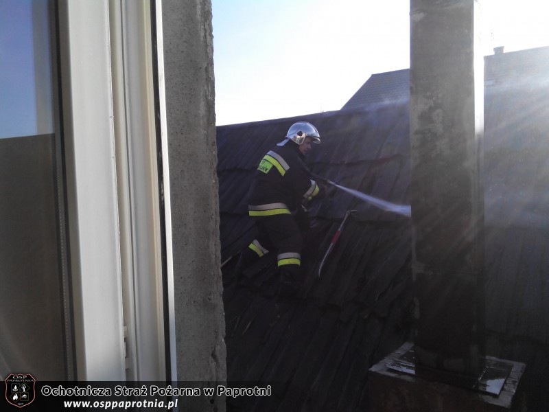 Pożar na ul. Lipowej