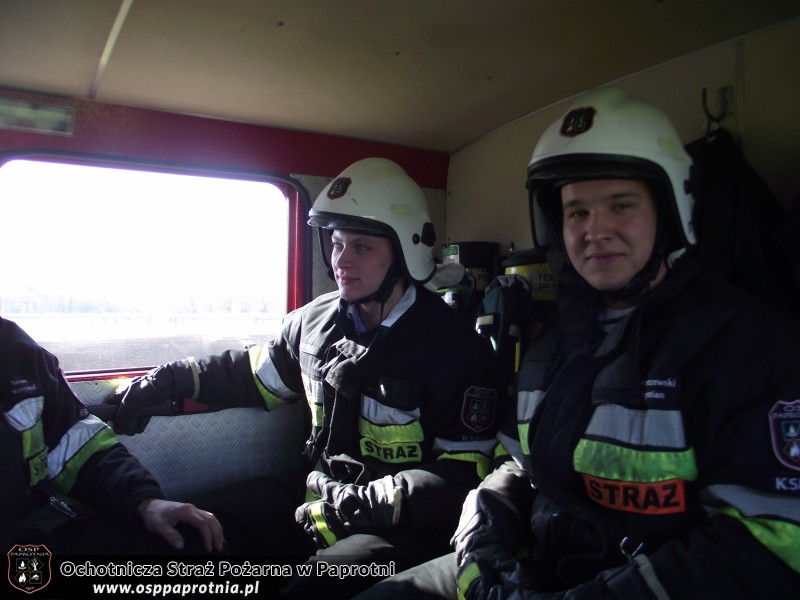 Pożar trawy przy stacji PKP Seroki