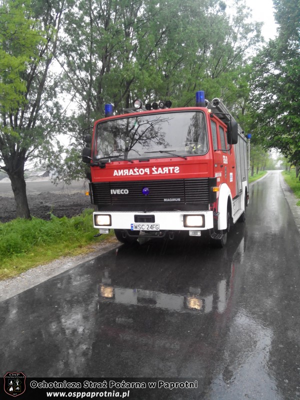 Udrożnianie rzeki w miejscowosci Serokii