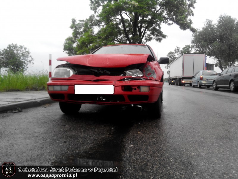 Kolizja drogowa wTopołowie